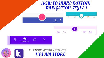 How To Create Bottom Navigation Design In kodular With Extension #kodularkoder  #kartikparmar