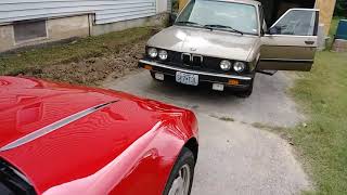 1986 BMW E28 M20 engine 528e instrument cluster repair and 02 sensor light reset