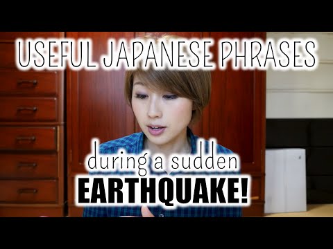 Emergency Japanese phrases! Earthquakes & natural disasters