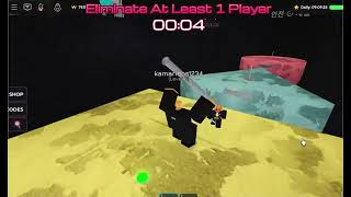 Playing sky squid games (Roblox)