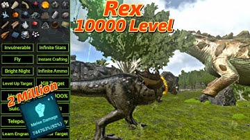 Ark Mobile | Taming Rex 2 million + Mele Damage 😈 | 10000 level dinosaur 🦖 | Ep 4 |