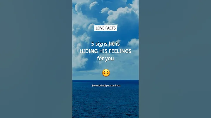 5 signs he likes you but is HIDING IT | Boys Crush Facts and Love Facts for Girls #shorts