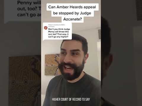 Can Amber Heard appeal be stopped by Judge Azcanate? #amberheard #johnnydepp #criminallawyer
