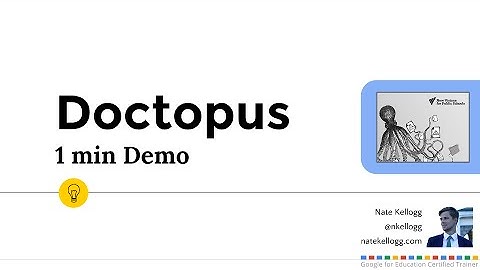 Doctopus - Google Add-on - 1 minute demo