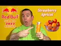 Red Bull Strawberry Apricot Energy Drink Review; Red Bulls Summer Edition 2022 Strawberry Apricot
