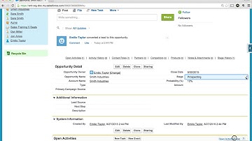 Salesforce Classic - How to Close a Opportunity