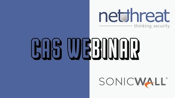 SonicWall Cloud Application Security Webinar