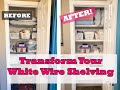 Transform Your White Wire Shelving With This One Quick Trick!