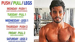 Full Week Gym Workout Plan Workout Schedule For Gym Based On Science Tamil 