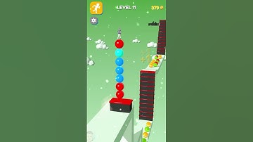 Stack Rider Run #gaming #youtubeshorts #gameplay #shorts Lev 11