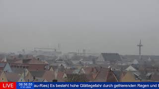 Unwetterwarnung - Eisregen über Donauwörth