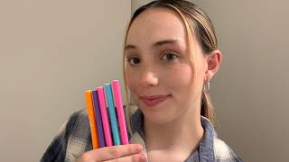 ASMR color analysis with markers 🎨 😴(soft spoken and whispered, LoFi, personal attention) screenshot 4