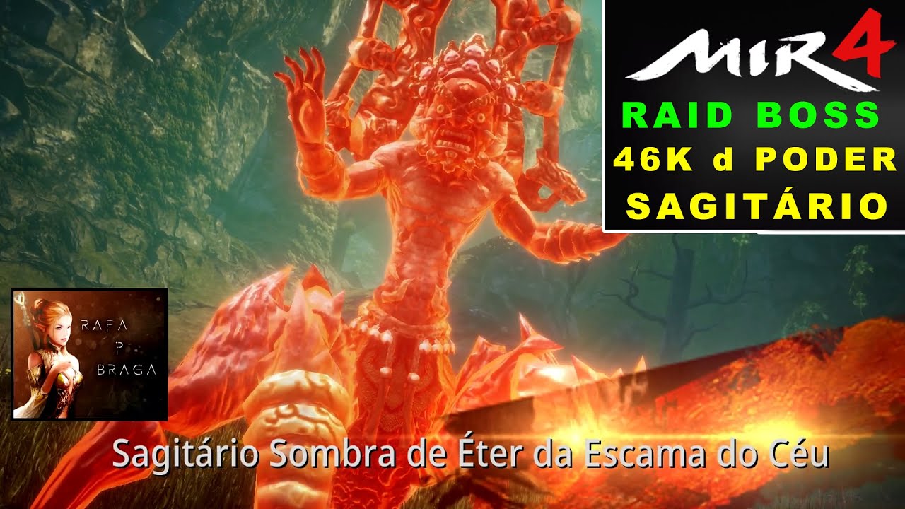 MIR4 - Sagitário Sombra de Éter | Raid Boss 46k de Poder pra Entrar na Dungeon | Instância Completa