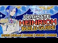 Heinrich dps build guide for pve  stats skills runes gears cards and more