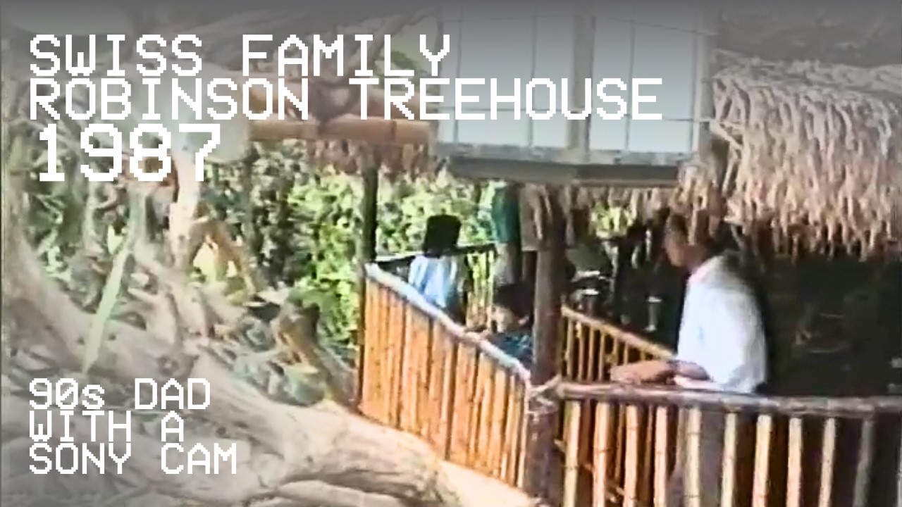 Swiss Family Robinson Treehouse FULL WALKTHROUGH 1987 | Disneyland ...