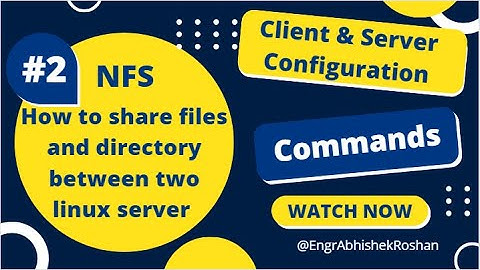 Linux NFS (Network File System )| How to share files and directory between two linux server| Part 2