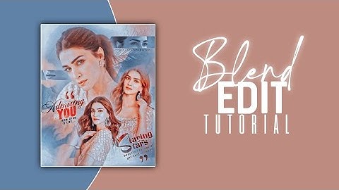 Easy blend edit tutorial for fanpage 🍁| Blend edit tutorial PicsArt