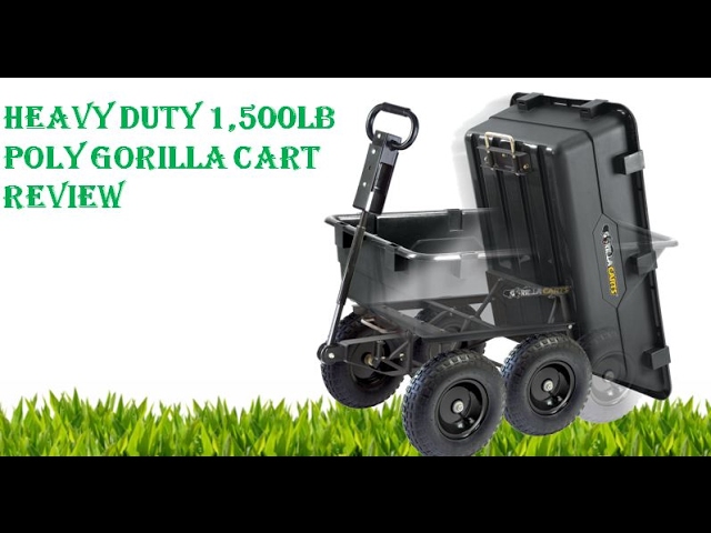 Gorilla Carts GOR6PS Heavy Duty Poly Yard Dump Cart