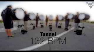 WVU Drumline 2015 - Tunnel (Bassline - LEARN THE MUSIC)