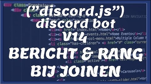 WELKOMSTBERICHT & RANG BIJ JOIN || Discord V14 Tutorial