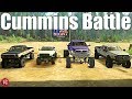 SpinTires MudRunner: ULTIMATE CUMMINS BATTLE!! (1st to 4th Gen!) Truck Night