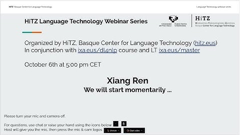 Commonsense Reasoning in the Wild (Xiang Ren)