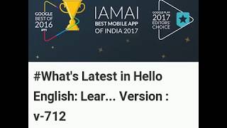 Latest Updates in Hello English: Learn English Android App Version 712 | Free Download | News screenshot 5