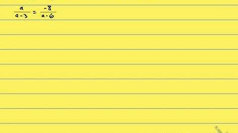 7.5.27 - Solve a Rational Equation Proportion - Cross Multiply!