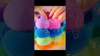 ASMR Satisfying Cube Slime Destroying - Slime ASMR No Talking #asmr #shorts