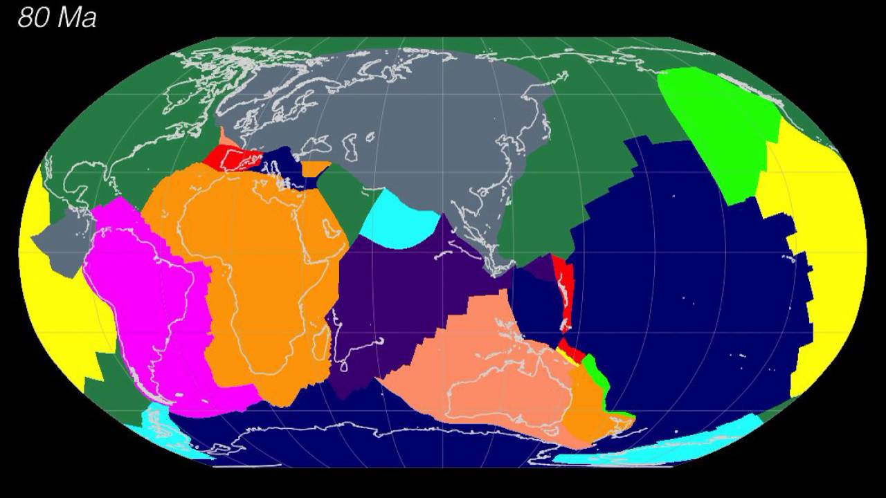 Evolution Of The Global Network Of Tectonic Plates 200 Million Years