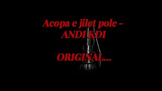 Karaoke Acopa e jilet pole - ANDI KDI | ORIGINAL