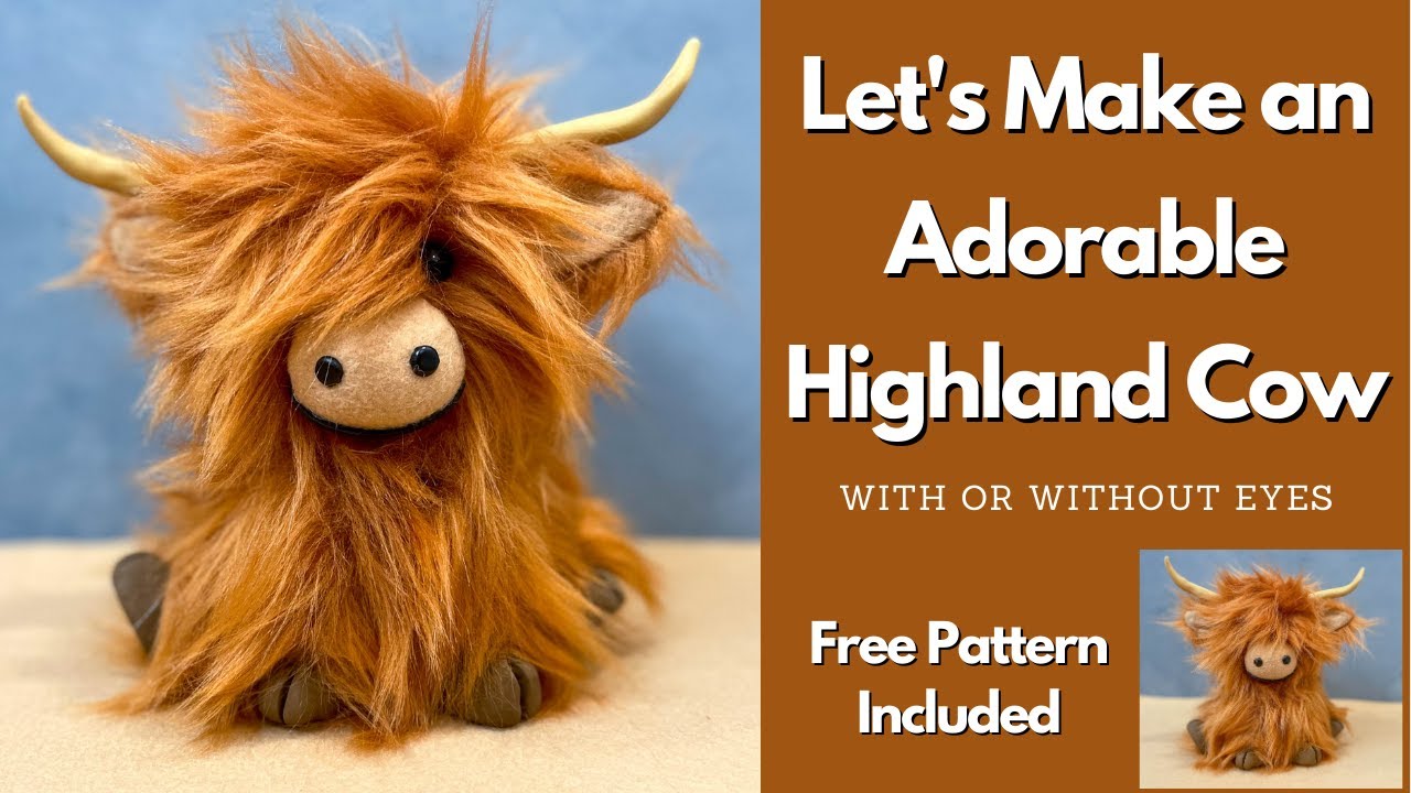 Highland Cow Stuffed Animals Cute Highland Cow Gnomes with Flowers