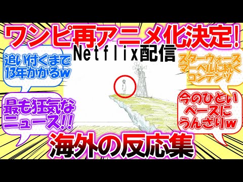 【海外の反応】まさかの？再アニメ化！ワンピースがNetflix配信で「THE ONE PIECE」製作決定！！についての皆さんの反応集