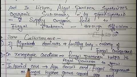 Habitat, association & classification of lichen