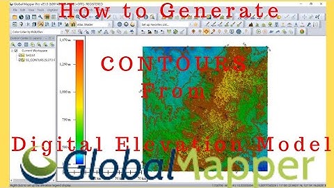How to Get Contours from Global Mapper | Generate Contours from DEM using Global Mapper