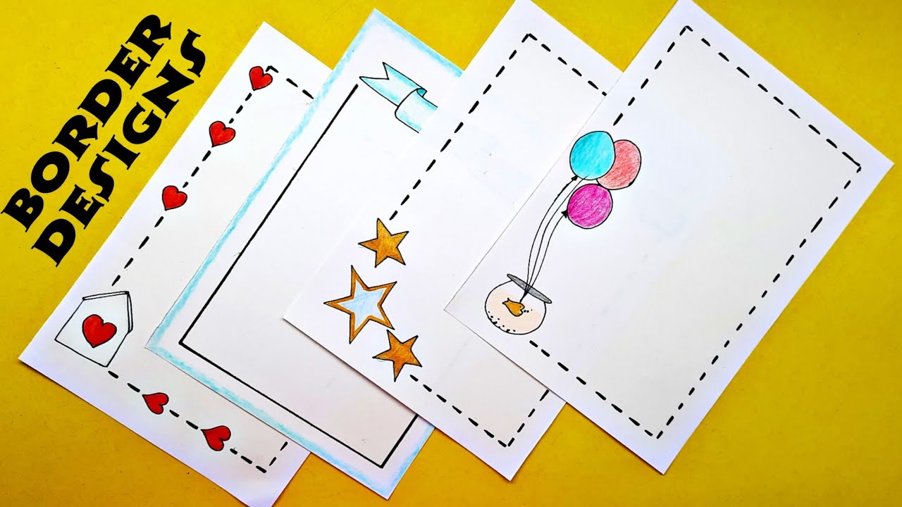 4Border Designs/Simple and Easy Border Designs for Project/Border ...