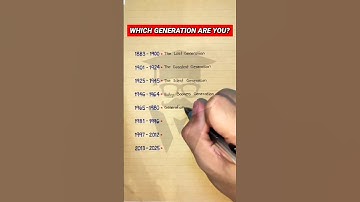 Which Generation Are You?