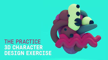 Abstract 3d Character Design Experiment in Cinema 4d // The Practice 137