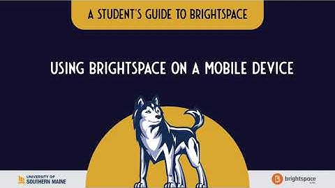 Using Brightspace on a Mobile Device