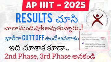 Ap iiit Results Shock Cutt Off Huge Chance of unde| Ap iiit Results 2025 Latest update