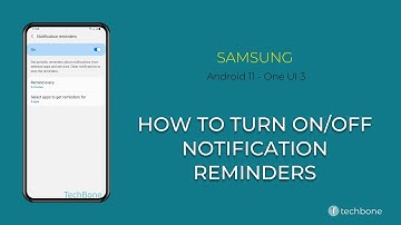 How to Turn On/Off Notification reminders - Samsung [Android 11 - One UI 3]