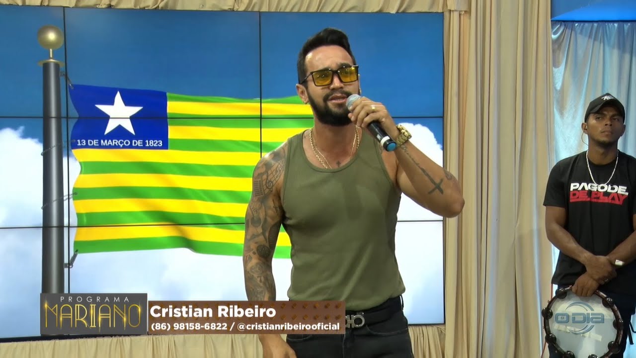 O cantor Cristian Ribeiro se apresenta no Programa Mariano 21 10 2023