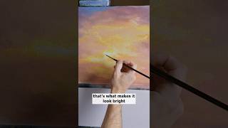 Bright Highlights in a Sunset Painting