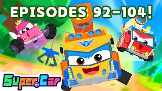 [SuperCar: EP 92-104] 🚙SuperCar Heroes Save the Day!🦸 | City Rescue | Cartoon Stories | SuperCar