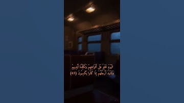 {هَذِهِ جَهَنَّمُ الَّتِي كُنْتُمْ تُوعَدُونَ} #قران_كريم #سورة_يس #بصوت_القارئ #ماهر_المعيقلي 🤍.
