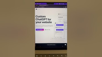 build a custom ChatGPT for your website #ai #chatgpt #chatbot #productivity