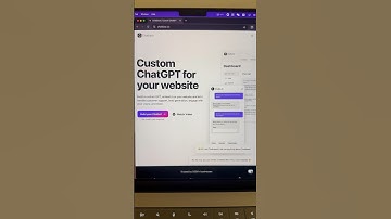 build a custom ChatGPT for your website #ai #chatgpt #chatbot #productivity