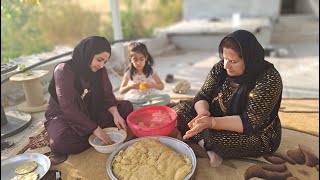 cooking navsaji in the village of iran | village lifestyle of iran