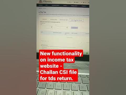 Challan CSI file download from Income Tax Portal #tdsreturn - YouTube