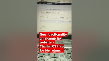 Challan CSI file download from Income Tax Portal  #tdsreturn